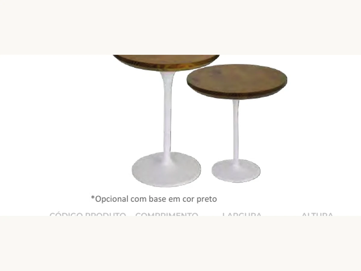 Mesa de canto Santiago no catálogo Castor de móveis e estofados