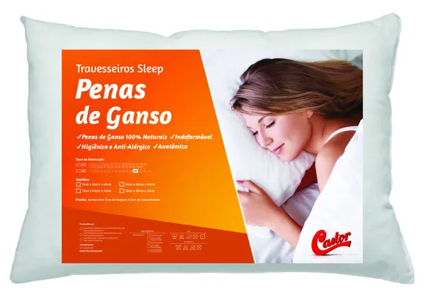 Travesseiro Sleep Penas de Ganso da Castor