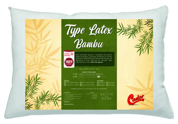 Travesseiro Type Látex Bambu INER da Castor