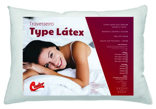 Travesseiro Type Látex da Castor