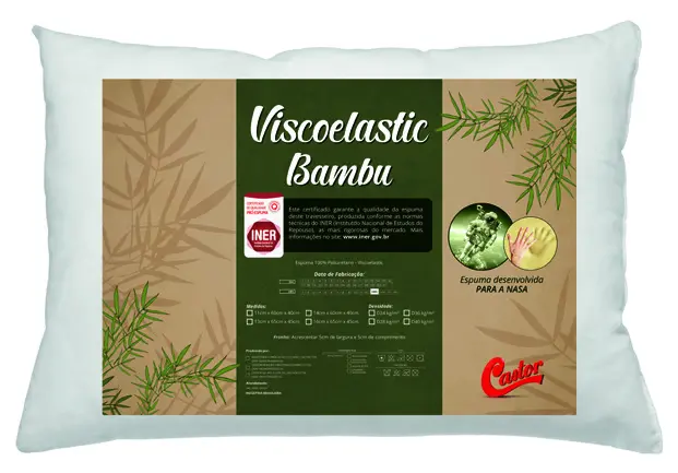 Travesseiro Viscoelastic Bambu INER da Castor